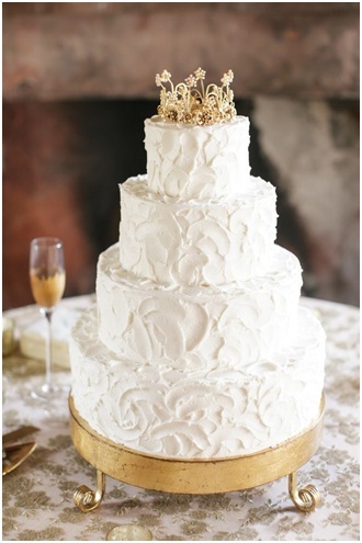 Snow Inspired Wedding Cake