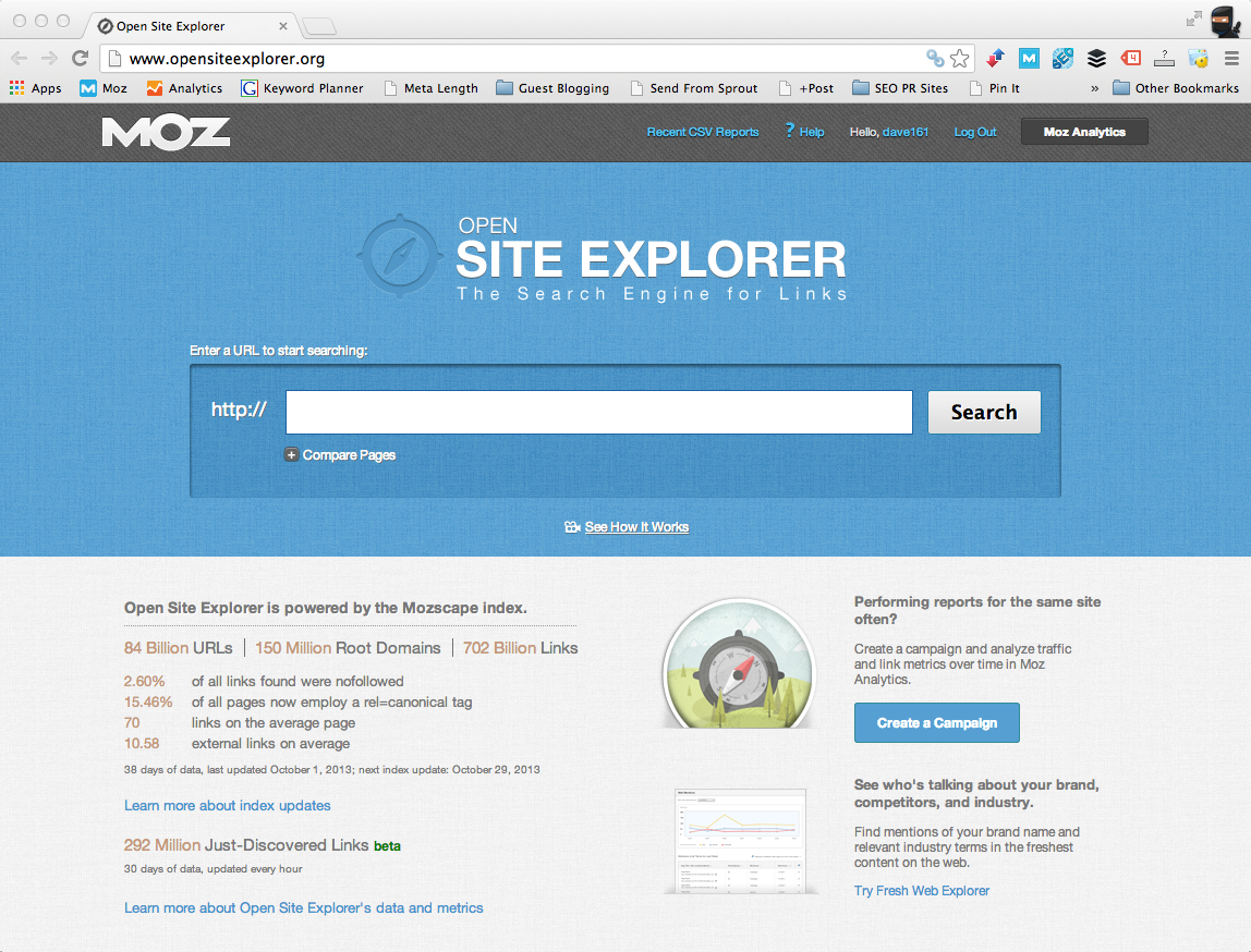 Open Site Explorer