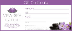 Gift Certificate to a Spa