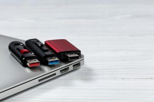 three flash drives
