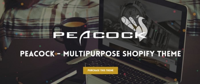 Shopify Peacock theme