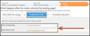 Direct People to Landing Pages