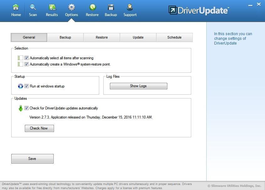 Slimware Driver Update