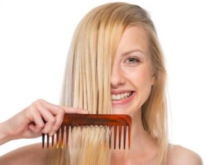 Avoid brushing wet hair