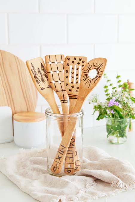 DIY wooden cooking spoon