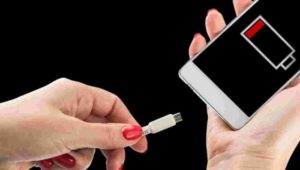 Letting the phone battery run out completely