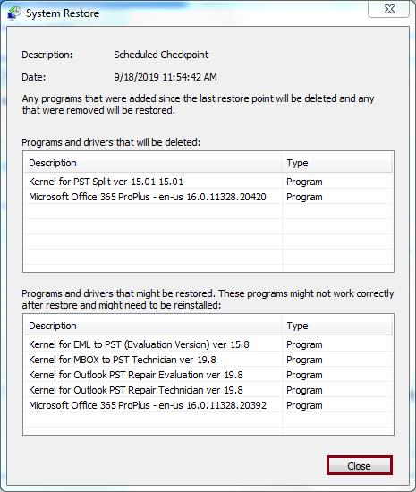 Programs and drivers
