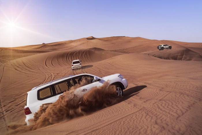 dune bashing in desert safari dubai