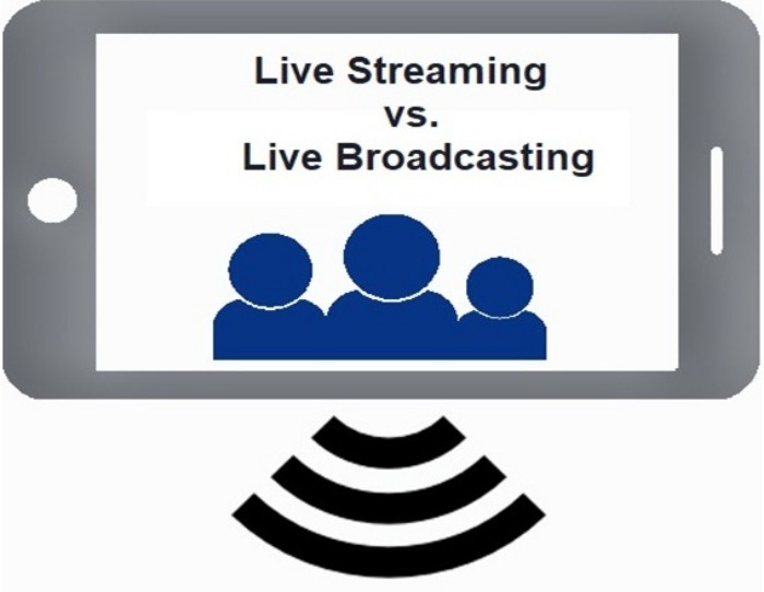 Difference between Live Streaming vs. Live Broadcasting
