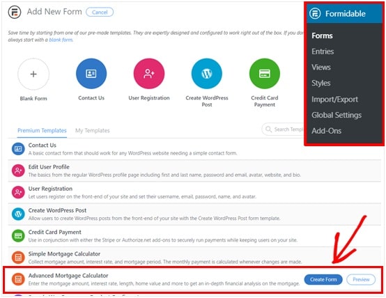 Adding an Advanced Mortgage Calculator