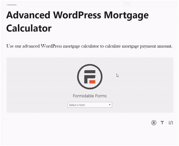 Advanced WordPress Mortgage Calculator