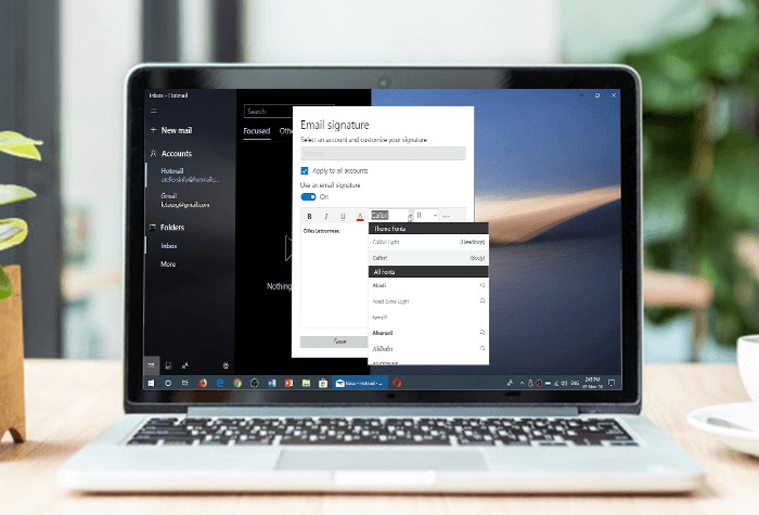 How to Add Signature in Mail Windows 10?