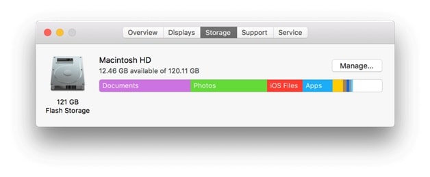 How to check disk space on Mac