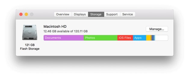 how to clear up disk space on macbook air