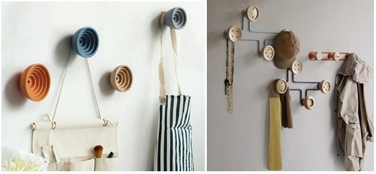 Let wall hooks keep you beautifully organized