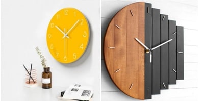 Use modern wall clocks as functional art