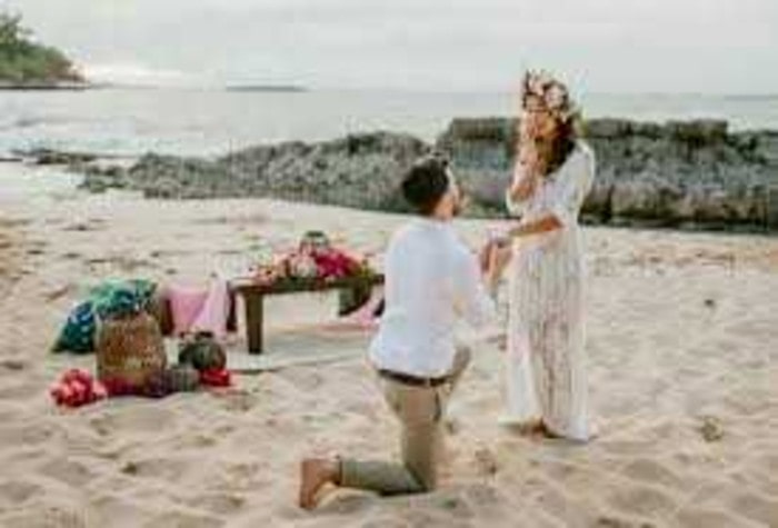 Propose on the Beach