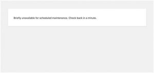 maintenance mode