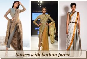 Saree with bottom pairs