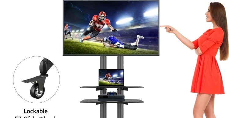 The Ultimate Portable & Adjustable TV Stand Solution for Indoor and Outdoor Use